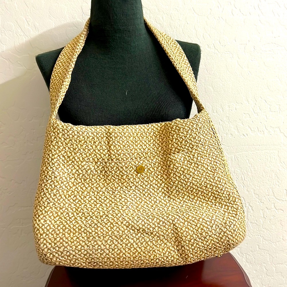 Eric Javits Squishee Isla straw Raffia Eric Javits Woven Purse shoulder bag